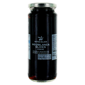 Marks and Spencer Hojiblanca Black Pitted Olives