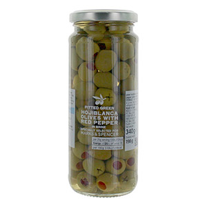 Marks and Spencer Hojiblanca Olives with Pimentos