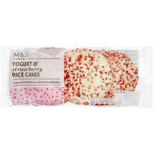Marks and Spencer Yogurt Strawberry Rice Cakes