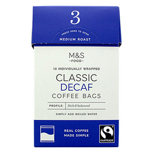 Marks and Spencer Decaf Coffee Bags