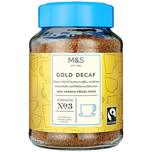 Marks and Spencer Freeze Dried Gold Decaf Coffee