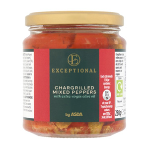Exceptional By Asda Chargrilled Mixed Peppers with Extra Virgin Olive Oil