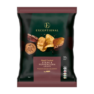 Exceptional By Asda Hand Cooked Steak & Peppercorn Crisps