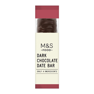 Marks and Spencer Only 4 Ingredients Dark Chocolate Date Bar