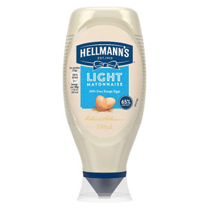 Hellmanns Light Mayonnaise Squeezy Large Size