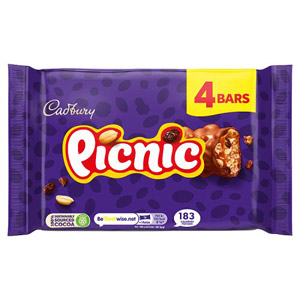 Cadbury Picnic Bars 4 Pack