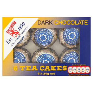 Tunnocks Tea Cakes Dark Chocolate 6 Pack
