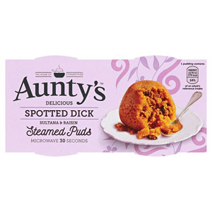 Auntys Spotted Dick Puddings 2 Pack