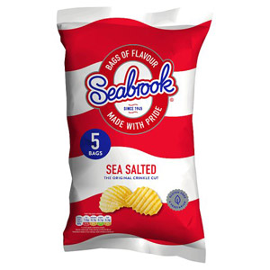 Seabrook Crinkle Cut Sea Salted Crisps 5 Pack