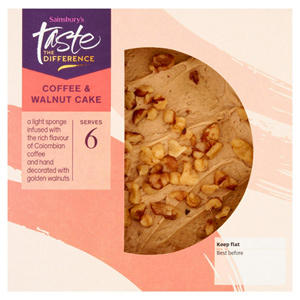 Sainsbury's Coffee & Walnut Cake, Taste the Difference
