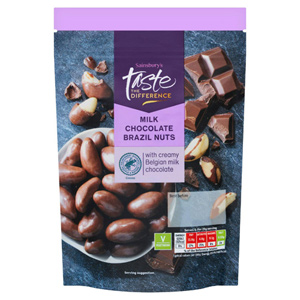 Sainsbury's Milk Chocolate Brazil Nuts,Taste the Difference