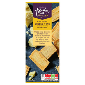 Sainsbury's Cheddar Cheese Crispies, Taste the Difference