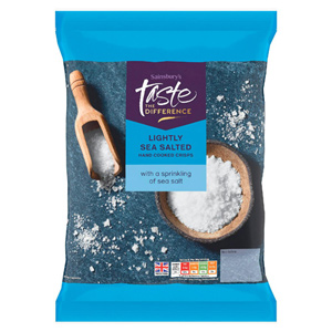 Sainsbury's Gourmet Sea Salt Crisps, Taste the Difference