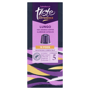 Sainsbury's Lungo Pods, Taste the Difference x10