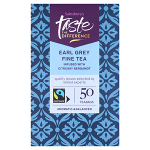 Sainsburys Taste the Difference Earl Grey Tea Bags x50