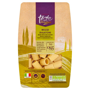 Sainsburys Taste the Difference Mezzi Rigatoni Pasta