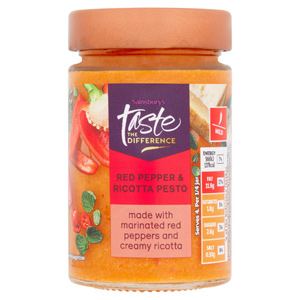 Sainsburys Taste the Difference Red Pepper & Ricotta Pesto