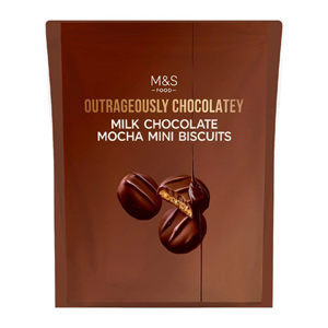 M&S Outrageously Chocolatey Milk Chocolate Mocha Mini Biscuits