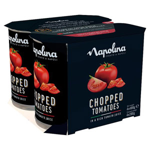Napolina Chopped Tomatoes 4 Pack