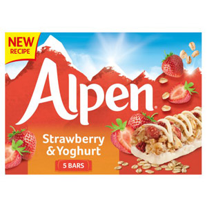 Alpen Strawberry and Yoghurt Cereal Bar 5 Pack