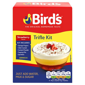 Birds Trifle Strawberry Serves 4-6