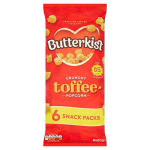 Butterkist Crunchy Toffee Popcorn 6 Pack x 6