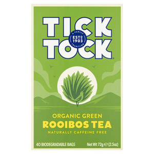Tick Tock Green Rooibos Teabags 40s