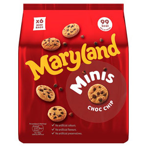 Maryland Mini Choc Chip Cookies 6 Pack