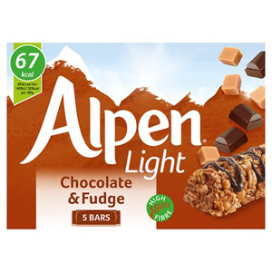 Alpen Light Chocolate and Fudge Bar 5 Pack
