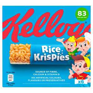 Kelloggs Rice Krispies Cereal Milk Bars 6 Pack