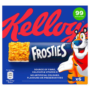 Kelloggs Frosties Cereal Bars 6 Pack