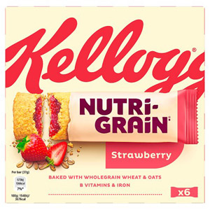 Kelloggs NutriGrain Strawberry 6 Pack