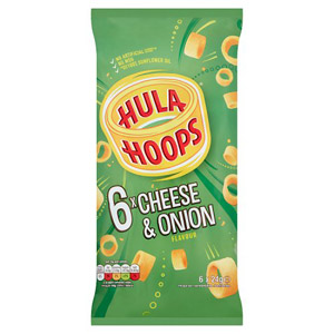 KP Hula Hoops Cheese & Onion 6 Pack