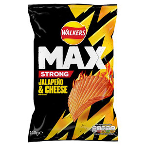 Walkers Max Strong Sharing Bag Jalapeno & Cheese Crisps