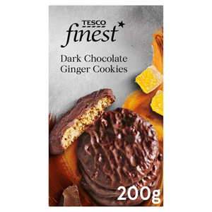 Tesco Finest Dark Chocolate Ginger Cookies