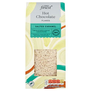 Tesco Finest Belgian Salted Caramel & White Hot Chocolate Flakes