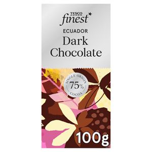 Tesco Finest Ecuador Dark Chocolate 75%