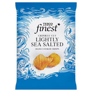 Tesco Finest Lightly Sea Salted Crinkle Cut Crisps