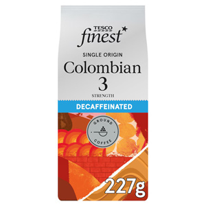 Tesco Finest Decaffeinated Colombian Coffee Beans 227G