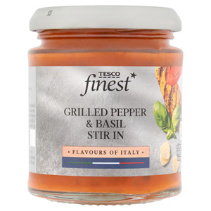 Tesco Finest Grilled Pepper and Basil Stir In