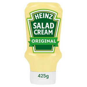 Heinz Salad Cream Squeezy Top Down