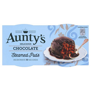 Auntys Chocolate Fudge Pudding 2 Pack