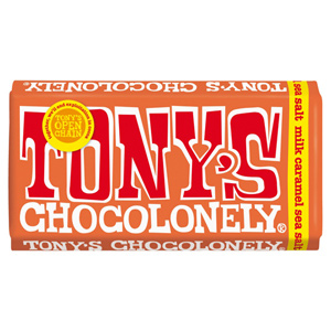 Tonys Chocolonely Fairtrade Milk Chocolate Caramel Sea Salt
