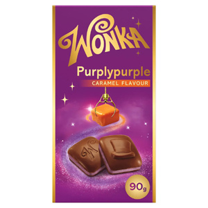 Wonka Purply Purple Chocolate Caramel Block Bar
