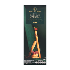Exceptional By Asda Italian Black Olive Breadsticks