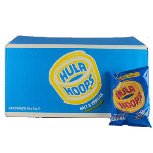 Hula Hoops Salt Vinegar - 32 x 34g