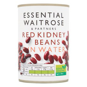 Essential Waitrose Red Kidney Beans in Water