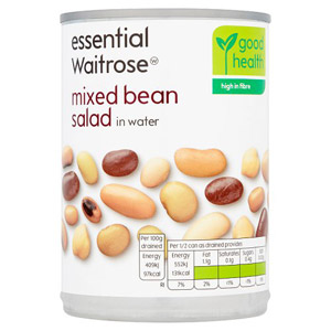 Essential Waitrose Mixed Bean Salad in Water