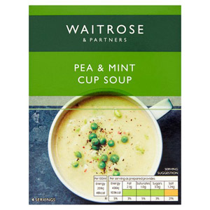 Waitrose Cup Soup Pea & Mint 4 Pack