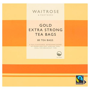 Waitrose Gold Extra Strong 80 Tea Bags